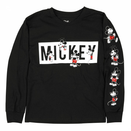 Mickey Mouse Overload Black Colorway Boy's Long-sleeved Shirt